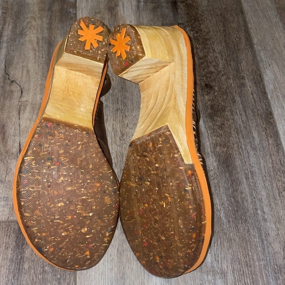 Art Company Women’s Wish Heeled Strap Sandals Brown Leather size 6 - Picture 13 of 16